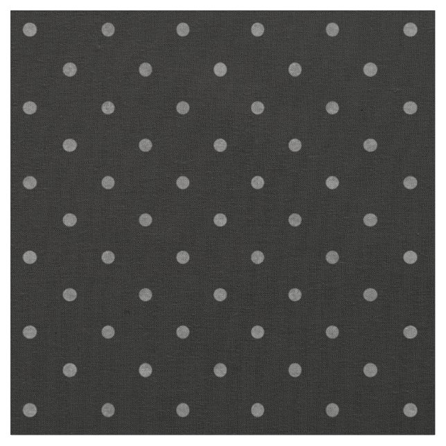 Tissu Petit pois gris noir texturé rétro motif (Fermer)