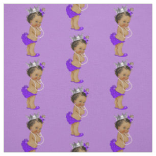 Tissu Petite princesse ethnique vintage Purple