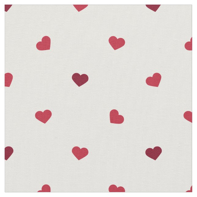 Tissu Petits Coeurs rouges (Fermer)