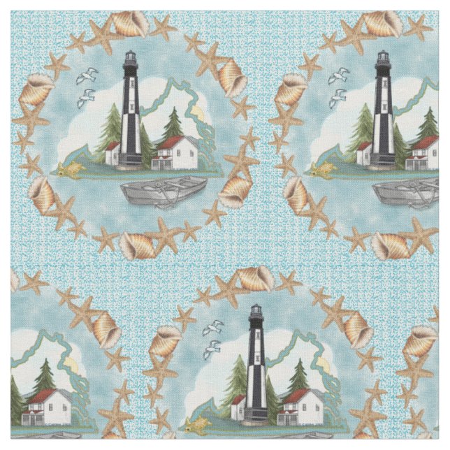 Tissu Phare de Virginia Shells (Fermer)