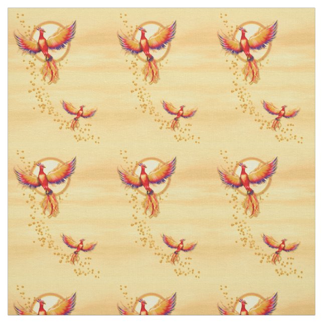 Tissu Phoenix Bird Rising 2 (Échantillon)