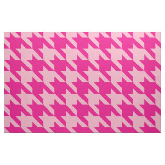 Tissu Pied-de-poule rose classique