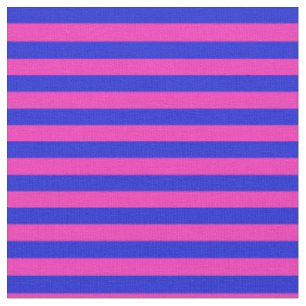 Tissu Pied lumineux de bleu rose et royal, rayures