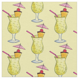 Tissu Piña Colada Puerto Rican Tropical Cocktail Boisson
