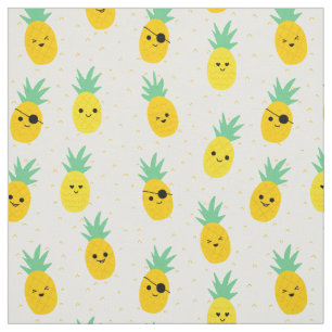 Tissu Pinappa pirates été tropical