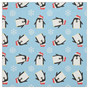 Tissu Pingouins