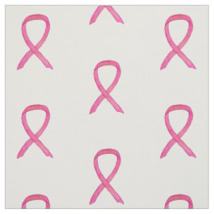 Tissu Pink Awareness Ribbon Art Breast Cancer Fabric