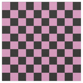 Tissu Pink & Black Checkerboard