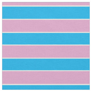 Tissu Pink, blue, white stripes