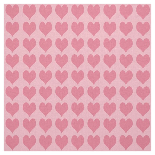 Tissu Pink Hearts Pattern (Échantillon)