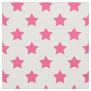 Tissu Pink Stars White Arrière - plan Textile