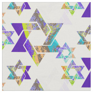 Tissu PixDezines étoile de la couleur david/DO-IT-YOURSE