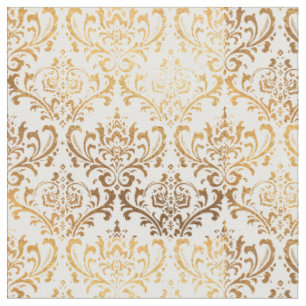 Tissu PixDezines Rossi Damask/Gold Tone
