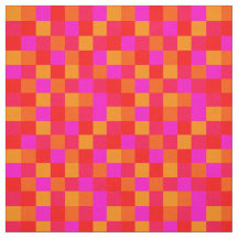 Pixel Rouge Orange Rose Couleurs Pattern