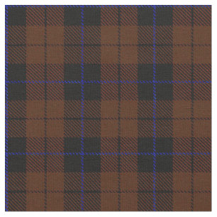 Tissu Plaid de brun foncé de Chocholate avec le noir de