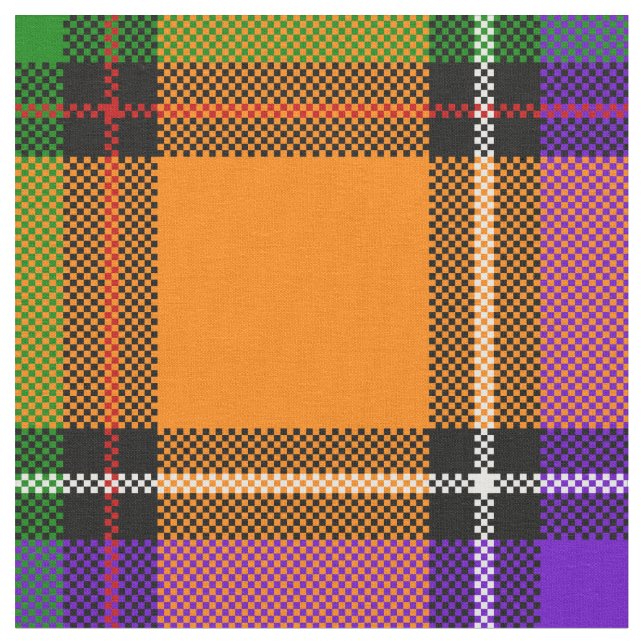 Tissu Plaid de Hallowe'en (Fermer)