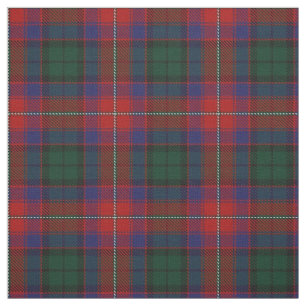 Tissu Plaid de tartan écossais vert rouge de Rattray de