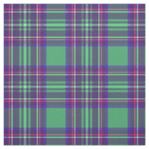 Tissu Plaid de vert de mer du cru 7/bleu/rose/blanc