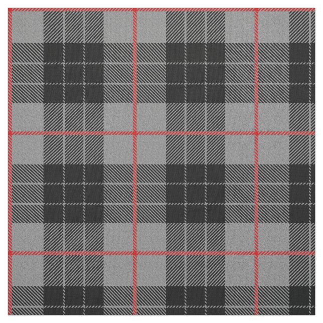 Tissu Plaid imprimé flanc gris (Échantillon)