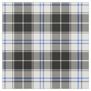 Tissu Plaid noir et blanc de tartan de robe de Forbes de