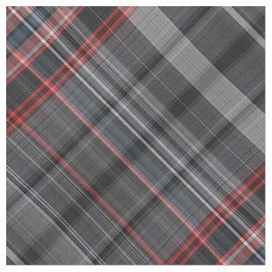 Tissu Plaid noir et rouge