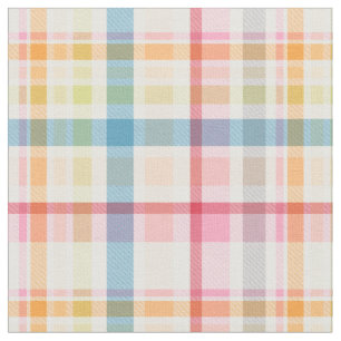 Tissu Plaid pastel brillant multicolore tartan de clan