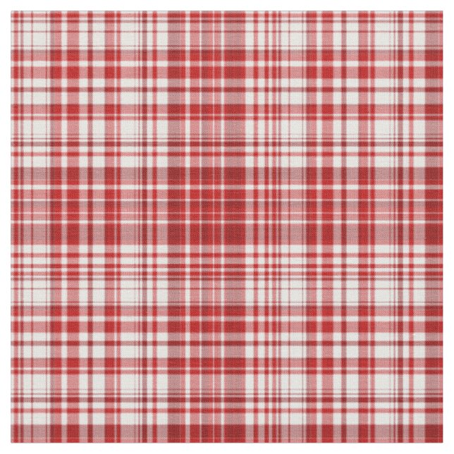 Tissu plaid-rouge et blanc 02 (Fermer)