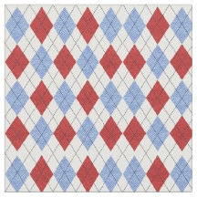 Plaid rouge et bleu