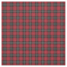 Tissu plaid rouge et vert