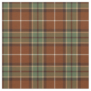 Tissu Plaid rustique rouge et vert