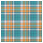 Plaid sportif turquoise et orange