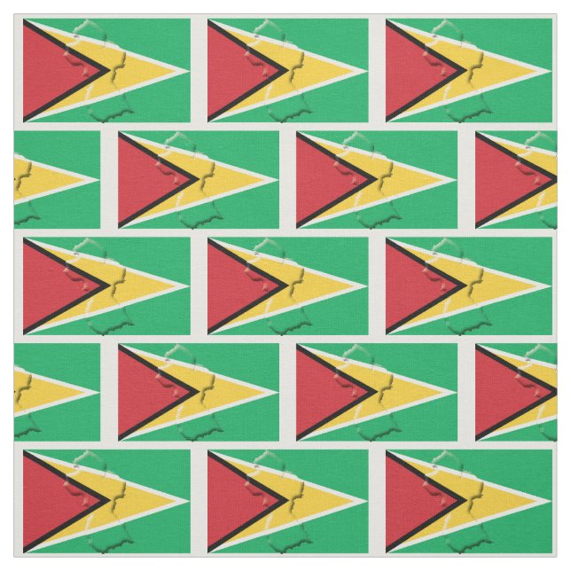 Tissu Plan du DRAPEAU du Patriotique GUYANA (Échantillon)