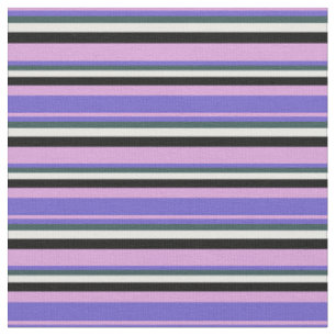 Tissu Plum, bleu ardoise, gris ardoise foncé, blanc et n