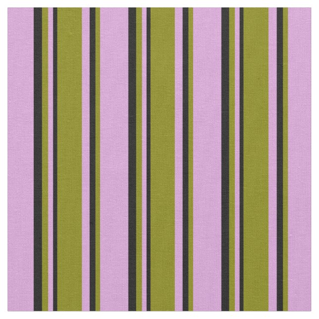 Tissu Plum, vert et noir Motif (Fermer)