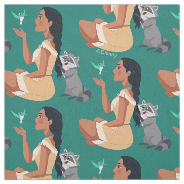 Tissu Pocahontas et Pals Amitié forestière (Échantillon)