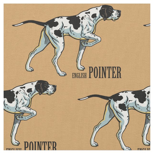 Tissu pointeur anglais (Fermer)