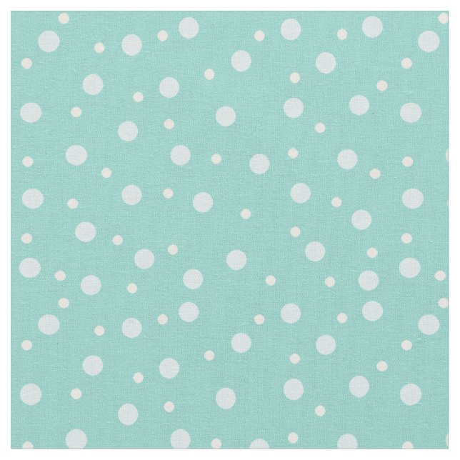 Tissu Points Aqua (Fermer)