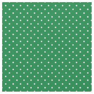 Tissu Points blancs motif vert de Noël pour enfants