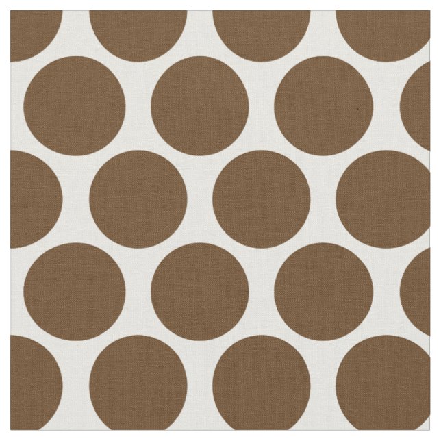 Tissu Points Brown au chocolat (Fermer)