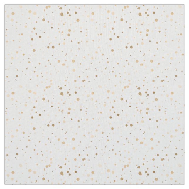 Tissu Points Confetti Faux Métallic Gold (Échantillon)