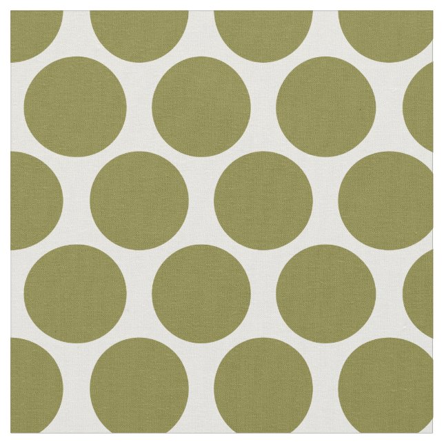 Tissu Points de moisissure vert olive (Fermer)