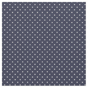Tissu Points minuscules bleus de la Marine