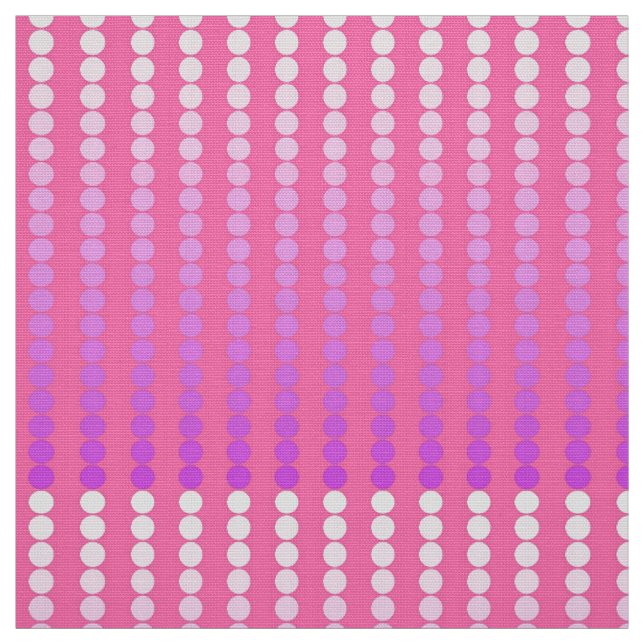 Tissu Points satinés - rose et orchidée (Échantillon)