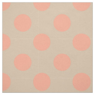 Tissu : Pois beige et rose