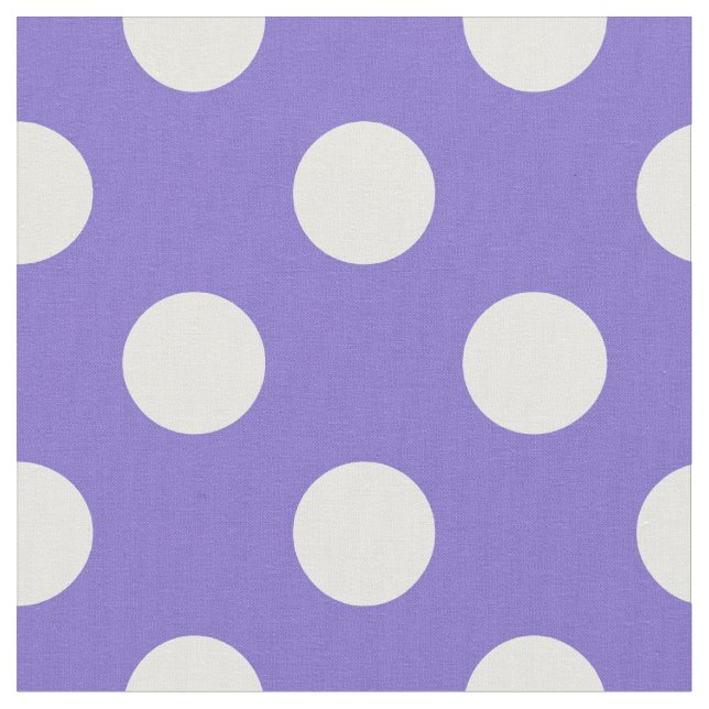 Tissu Pois blancs sur perwinkle (Fermer)
