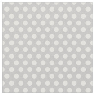 Tissu Pois gris