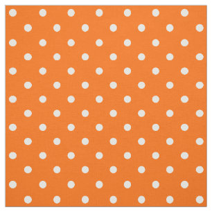 Tissu Pois orange