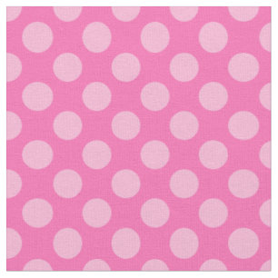 Tissu Pois roses chauds