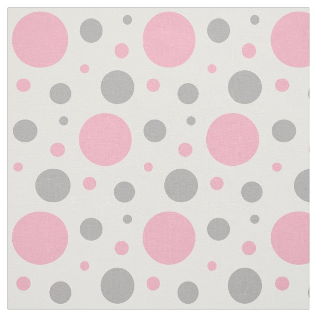 Tissu Polis gris rose Point Conception géométrique (Échantillon)