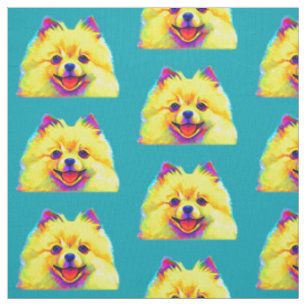 Tissu Pomeranian coloré